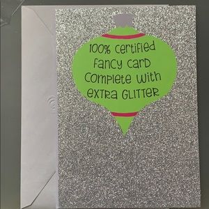 Fancy glitter Christmas card